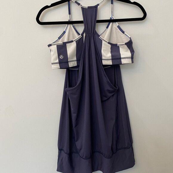 Lululemon No Limits Built In Bra Racerback Tank Top Women Size 10 - Picture 6 of 9